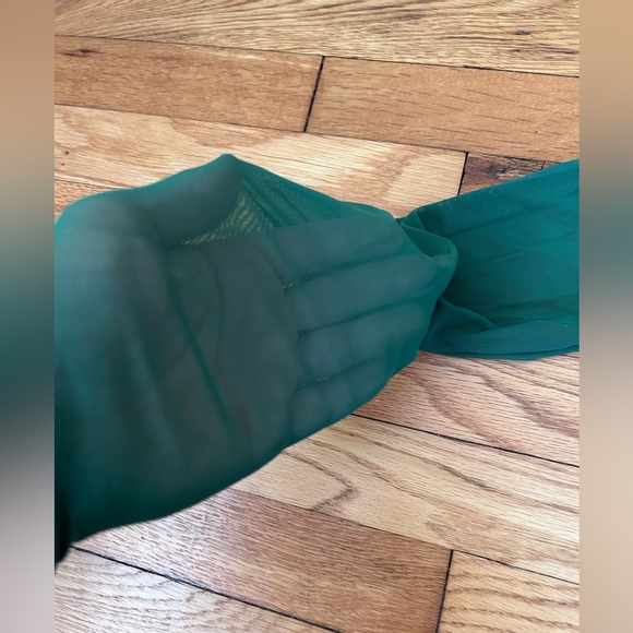 New York Jets Women’s Green Halter Top w/ Sheer Sleeves - Size L - NWT - Picture 7 of 9